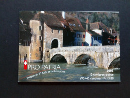 SCHWEIZ MH 0-131 GESTEMPELT(USED) PRO PATRIA 2003 BRÜCKE - Postzegelboekjes