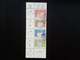 LIECHTENSTEIN MI-NR. 1173-1176 GESTEMPELT(USED) STREIFEN GRUSSMARKEN ZEICHNUNGEN 1998 - Used Stamps