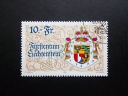 LIECHTENSTEIN MI-NR. 1136 GESTEMPELT(USED) 75 JAHRE NEUE VERFASSUNG 1996 WAPPEN - Gebruikt