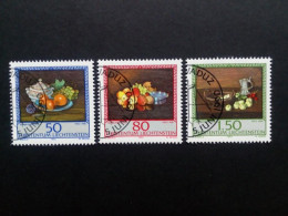 LIECHTENSTEIN MI-NR. 990-992 GESTEMPELT MALER (I) GEMÄLDE Von BENJAMIN STECK - Used Stamps