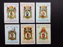LUXEMBOURG MI-NR. 684-689 POSTFRISCH(MINT) CARITAS 1963 ZUNFTSCHILDER SCHUTZHEILIGE - Unused Stamps
