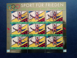 UNO WIEN MI-NR. 545-546 GESTEMPELT(USED) KLEINBOGENSATZ SPORT FÜR FRIEDEN 2008 - Blocks & Kleinbögen