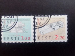 ESTLAND MI-NR. 233-234 GESTEMPELT(USED) EUROPA 1994 ERFINDUNGEN MINI-KAMERA MAHLWERK - 1994