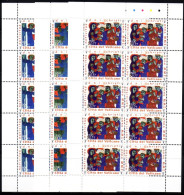 VATIKAN MI-NR. 1390-1392 A POSTFRISCH(MINT) KLEINBOGENSATZ WEIHNACHTEN 2001 - Blocs & Feuillets