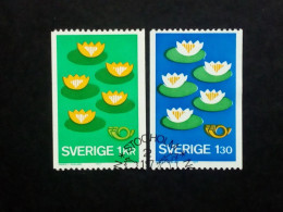 SCHWEDEN MI-NR. 972-973 GESTEMPELT(USED) NORDEN 1977 - UMWELTSCHUTZ SEEROSE - Used Stamps