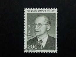 ITALIEN MI-NR. 1743 GESTEMPELT(USED) MITLÄUFER 1981 ALCIDE DE GASPERI - Idee Europee