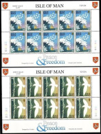 INSEL MAN MI-NR. 627-628 POSTFRISCH(MINT) KLEINBOGENSATZ EUROPA 1995 FRIEDEN Und FREIHEIT FRIEDENSTAUBE - Isle Of Man