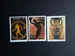 GUYANA MI-NR. 2061-2063 GESTEMPELT(USED) SOMMEROLYMPIADE SEOUL 1988 DISKUSWERFER - Zomer 1988: Seoel