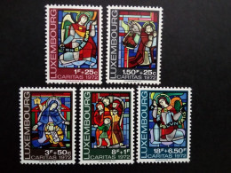 LUXEMBOURG MI-NR. 853-857 POSTFRISCH(MINT) CARITAS 1972 GLASMALEREI - Nuevos