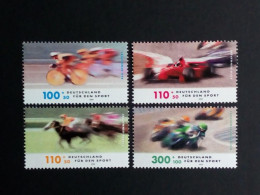 DEUTSCHLAND MI-NR. 2031-2034 POSTFRISCH(MINT) RENNSPORT 1999 RADSPORT AUTO MOTORRAD PFERDERENNEN - Horses