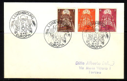 LUXEMBOURG MI-NR. 572-574 FDC EUROPA CEPT 1957 - FDC