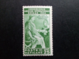 VATIKAN MI-NR. 47 POSTFRISCH(MINT) MIT FALZ JURISTENKONGRESS 1934 FRESKEN RAFAEL - Nuevos