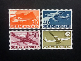 LIECHTENSTEIN MI-NR. 391-394 POSTFRISCH(MINT) 30 JAHRE FLUGPOSTMARKEN 1960 - Ungebraucht