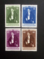 LIECHTENSTEIN MI-NR. 348-351 POSTFRISCH(MINT) 90.GEBURTSTAG VON FÜRST FRANZ JOSEF II 1956 - Unused Stamps