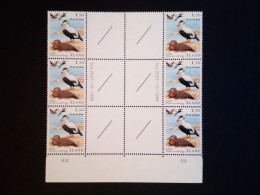 ALAND MI-NR. 20-22 POSTFRISCH(MINT) BOGENTEIL MIT 3 ZWISCHENSTEGPAARSÄTZEN ENTEN 1987 - Aland