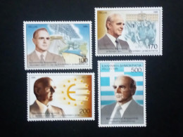 GRIECHENLAND MI-NR. 2004-2007 POSTFRISCH(MINT) 1.TODESTAG VON KONSTANTINOS KARAMANLIS 1999 - Ongebruikt