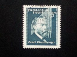 LIECHTENSTEIN MI-NR. 172 GESTEMPELT(USED) JOSEF RHEINBERGER 1938 KOMPONIST - Usati