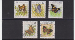 NEW ZEALAND 1991-95 BUTTERFLY DEFINITIVES  SET VFU - Usati