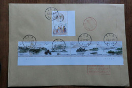 China. Full Set  On Registered Envelope - Briefe U. Dokumente