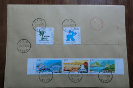 China. 2 Full Set  On Registered Envelope - Briefe U. Dokumente