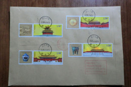 China.  Full Set  On Registered Envelope - Lettres & Documents