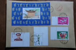 China. 3 Full Set  On Registered Envelope - Covers & Documents