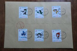 China. Full Set  Of Autoadhesive Stamps On Registered Envelope - Covers & Documents