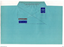 Vaticano - Aerogramma Lire 55 "Triregno" N. A 3 Senza Indicazioni Per La Piega - Nuovo Perfetto Aperto Senza Pieghe - Unused Stamps