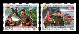 North Korea 2024 Mih. 7037/38 Worker-Peasant Red Guards MNH ** - Korea (Nord-)