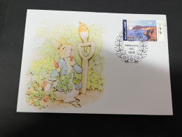 7-4-2024 (1 Z 17) Peter Rabbit By Author Beatrix Potter (dog Stamp) - Comicfiguren