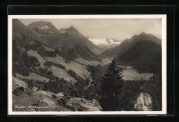 AK Curaglia, Ortsansicht Aus Der Vogelschau, Mit Medelsergletscher  - Medel