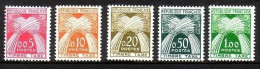 FRANKREICH MI-NR. 93-97 * Mit Falz PORTOMARKEN - WEIZENGARBEN - 1960-.... Mint/hinged