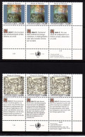 UNO GENF MI-NR. 192-193 POSTFRISCH(MINT) 3er BLOCK RECHTS UNTEN MENSCHENRECHTE (II) 1990 Van GOGH, ALBRECHT DÜRER - Nuovi