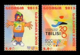Georgia 2015 Mih. 668/69 European Youth Olympic Festival In Tbilisi MNH ** - Georgien