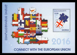 Georgia 2016 Mih. 682 (Bl.67) Connect With European Union MNH ** - Georgië