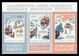 Georgia 2016 Mih. 683/85 (Bl.68) Georgian Mountain Resorts MNH ** - Georgia