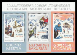 Georgia 2016 Mih. 683/85 (Bl.68) Georgian Mountain Resorts MNH ** - Géorgie