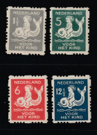 Netherlands The 1929 Welfare Set MH With Interrupted Perfs - Unused Stamps