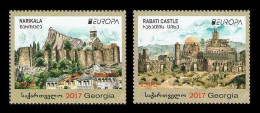 Georgia 2017 Mih. 690/91 Europa. Castles. Ancient Fortress Narikala And Rabati Castle MNH ** - Georgia