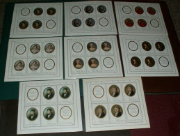 Poland 1970 - Mi.2017-24 Paintings / Miniatures In The National Museum Collections - Set Of 8 Sheets - MNH - Unused Stamps