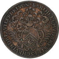 France, Jeton, Échevins De Lyon, Barthélemy Dareste, 1692, Cuivre, TTB - Other & Unclassified