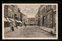 CPA St. Avold, Lublerstrasse Avec Commercesn  - Saint-Avold