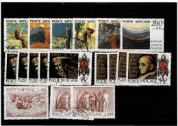 VATICANO ,18 Pezzi Usati Di Cui 3 Serie Complete ,qualita Ottima - Used Stamps