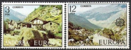 Andorra Sp 1977 Europa CEPT (**), Mint, Mi 107-108; Y&T 100-01 - € 2,- - Nuevos