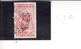 TRIESTE  1952 - Sassone 146° - Leonardo Da Vinci - Used