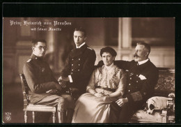 AK Prinz Heinrich Von Preussen Mit Seiner Familie Und Hund  - Königshäuser