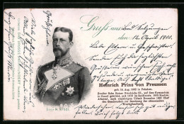 AK Prinz Heinrich Von Preussen, Portrait In Uniform  - Königshäuser