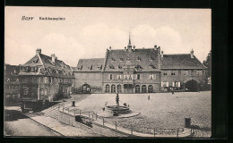 CPA Barr, Hôtel De Villeplatz Avec Fontaine  - Barr
