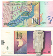 Macedonia 10 Dinara 1996 P-14  UNC - Nordmazedonien