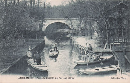 91 - ATHIS MONS - Pont Du Chemin De Fer Sur L'Orge - Animée - Athis Mons